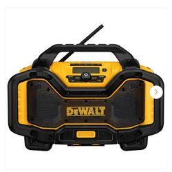 DeWalt 20V MAX Bluetooth Radio with built-in Charger