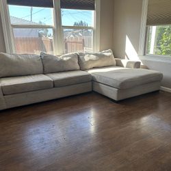 Modern Sectional Light Gray/Beige