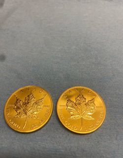 GOLD Canadian Maple Leaf 1 Ounce At Spot Price