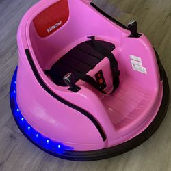 Pink Kidzone Bumper Car 🎀 (with Lights + Charger)