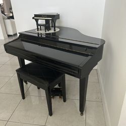Electric  Black Piano With Stool