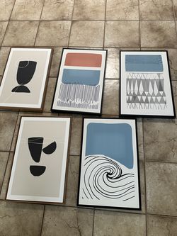 5 pieces of Decorative wall art