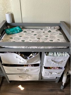 Baby Changing Table (grey and white)