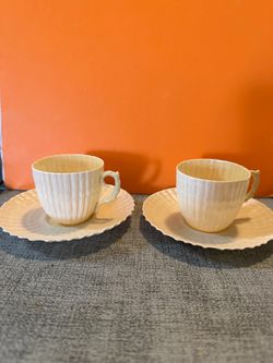 Antique Ireland bellek espresso cups/dish
