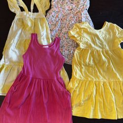 Set Of 4 Kid Girl Dresses Size 8
