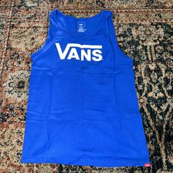 Vans Tank Top Size Small Fits like M Blue