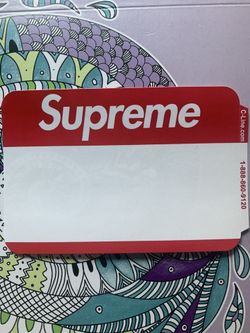 Supreme name tag (1) FW20