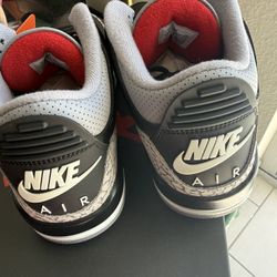 Jordan 3 Black Cement Ds Sz 9