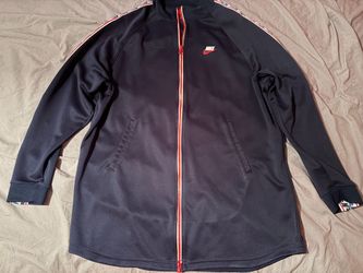 Nike Navy Blue Jacket with White Stripes; Men’s XL
