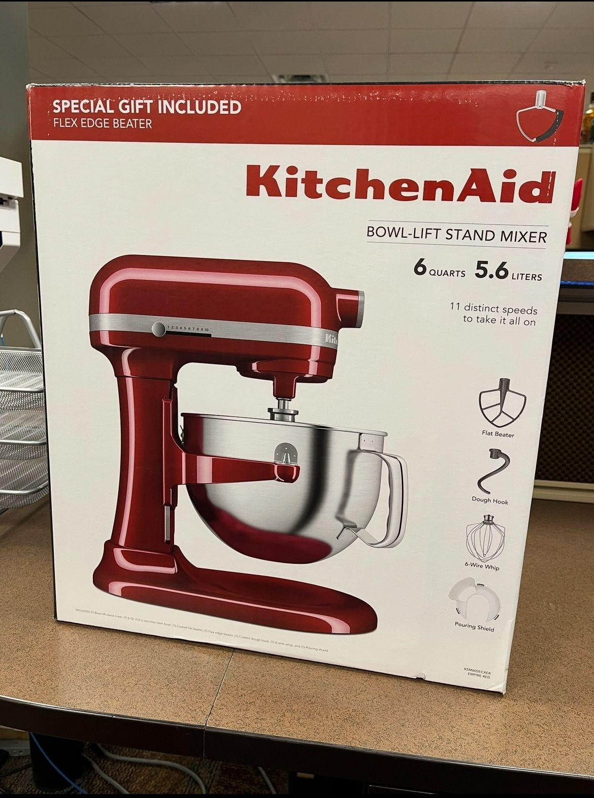 Kitchenaid Mixer 6QT-Red