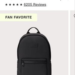 New Medium Dagne Dover Black Backpack 