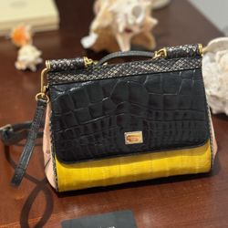 Dolce E Gabbana Limited Edition 3 Leathers 3 Colors Mini Miss Sicily 