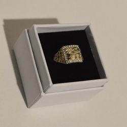 10k Icy Nugget Ring 