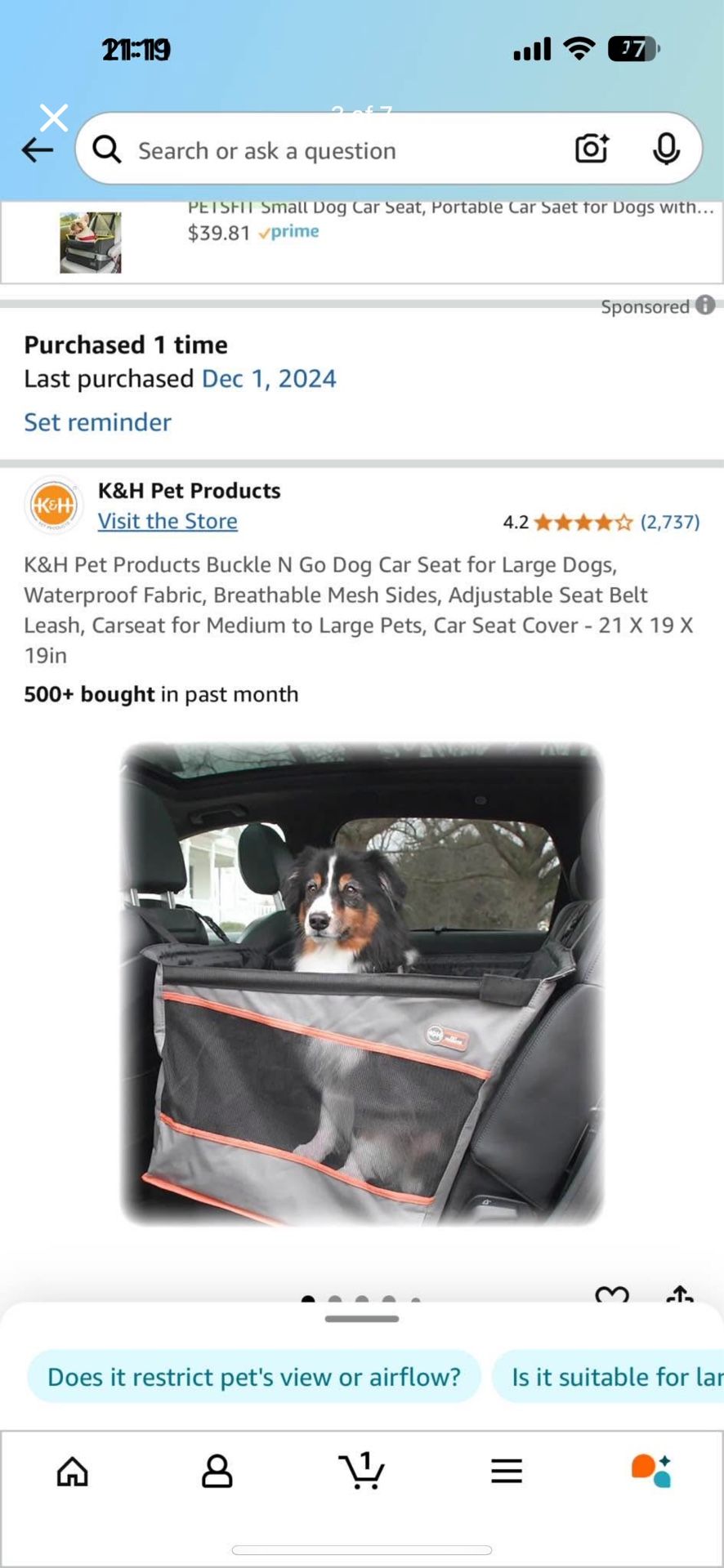 Dog Seat