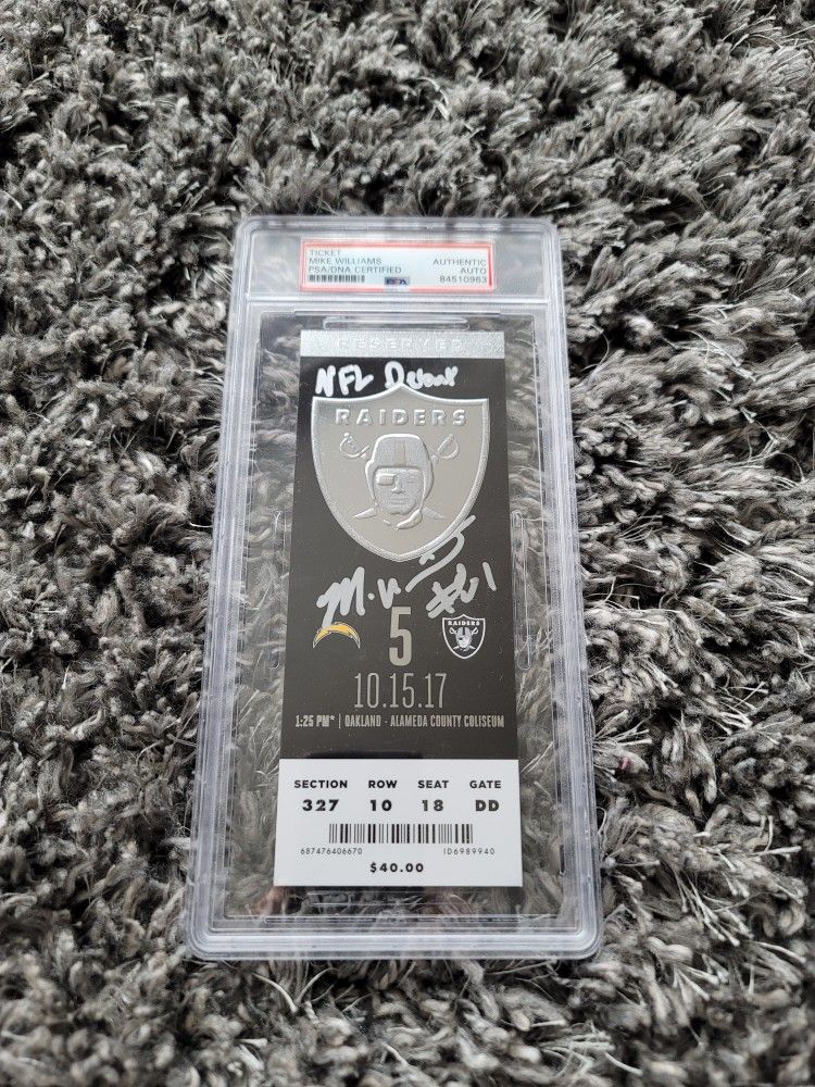 Mike Williams Signed NFL Debut Ticket w/ "NFL Debut" Inscription PSA/DNA AUTO,New Products : American Fashion Style Bags On Sale