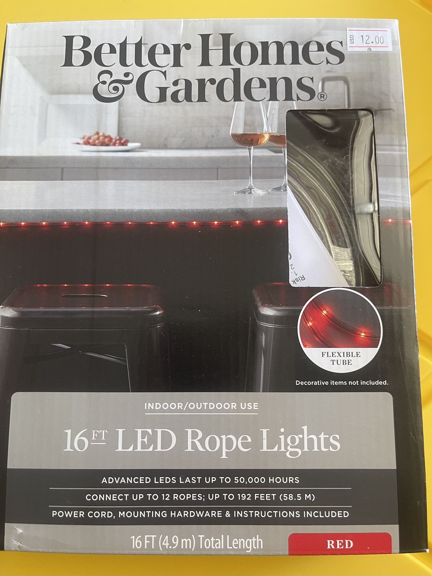 Better Homes & Gardens 16 Ft Led Rope Lights