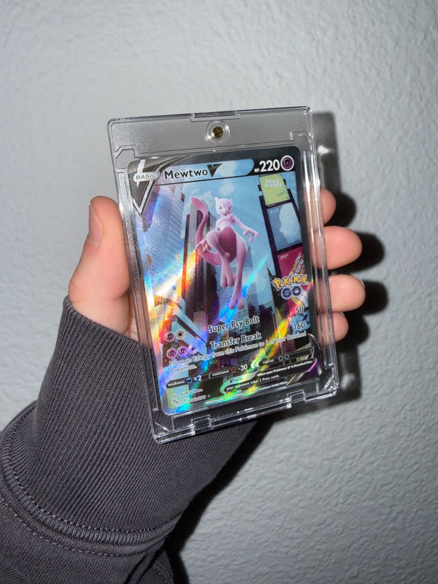 Mewtwo V 072/078 Pokemon GO (NM)