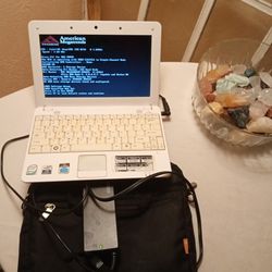 Dell White 10 In Laptop With Bag And Charger Unsure How To Get Past First Screen