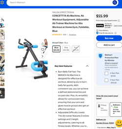 [NEW] Ab Machine, Ab Workout Equipment, Adjustable Ab Trainer Machine for Abs Workout at Home Gym