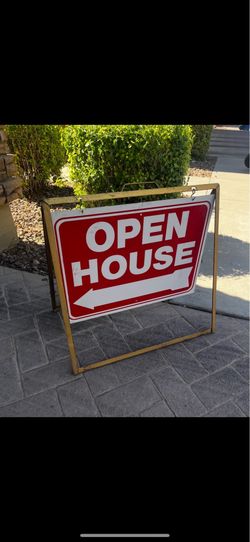 Open house signs