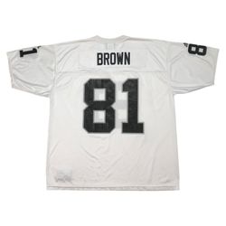 Adidas Tim Brown LA Raiders Jersey XL Mens White Los Angeles Oakland LV Vintage