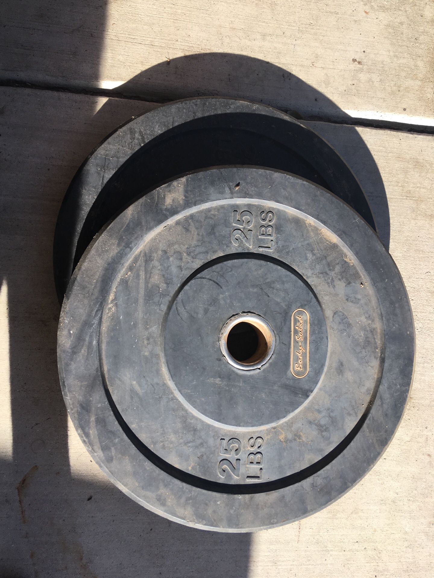 25 lbs rubber weight lifting plates