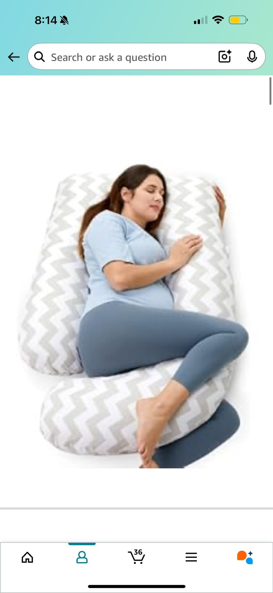 Momcozy Pregnancy Pillows for Sleeping, U Shaped