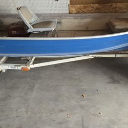12 Ft Aluminum Boat With Trailer 