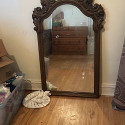 Vintage Wooden Mirror
