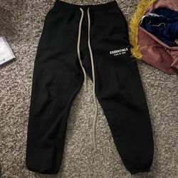 Essentials Black Sweats