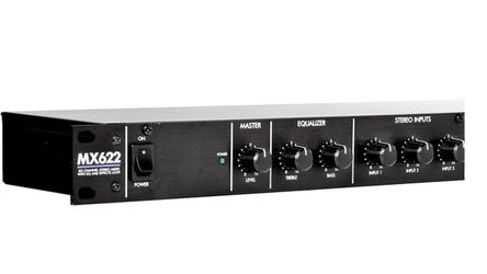 1U 6 Channel Mixer With Dual Stereo Outputs