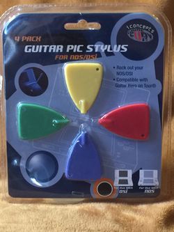 4 pack Guitar Pic Stylus for NDS/ DSI