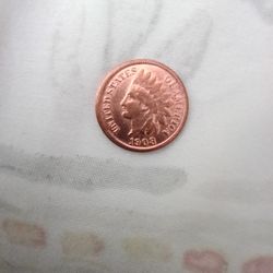 1908s  Indian head penny