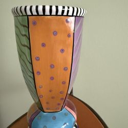 VTG Prospero Designworks Whimsical Oval Footed Tray  Platter w/Handles. HTF