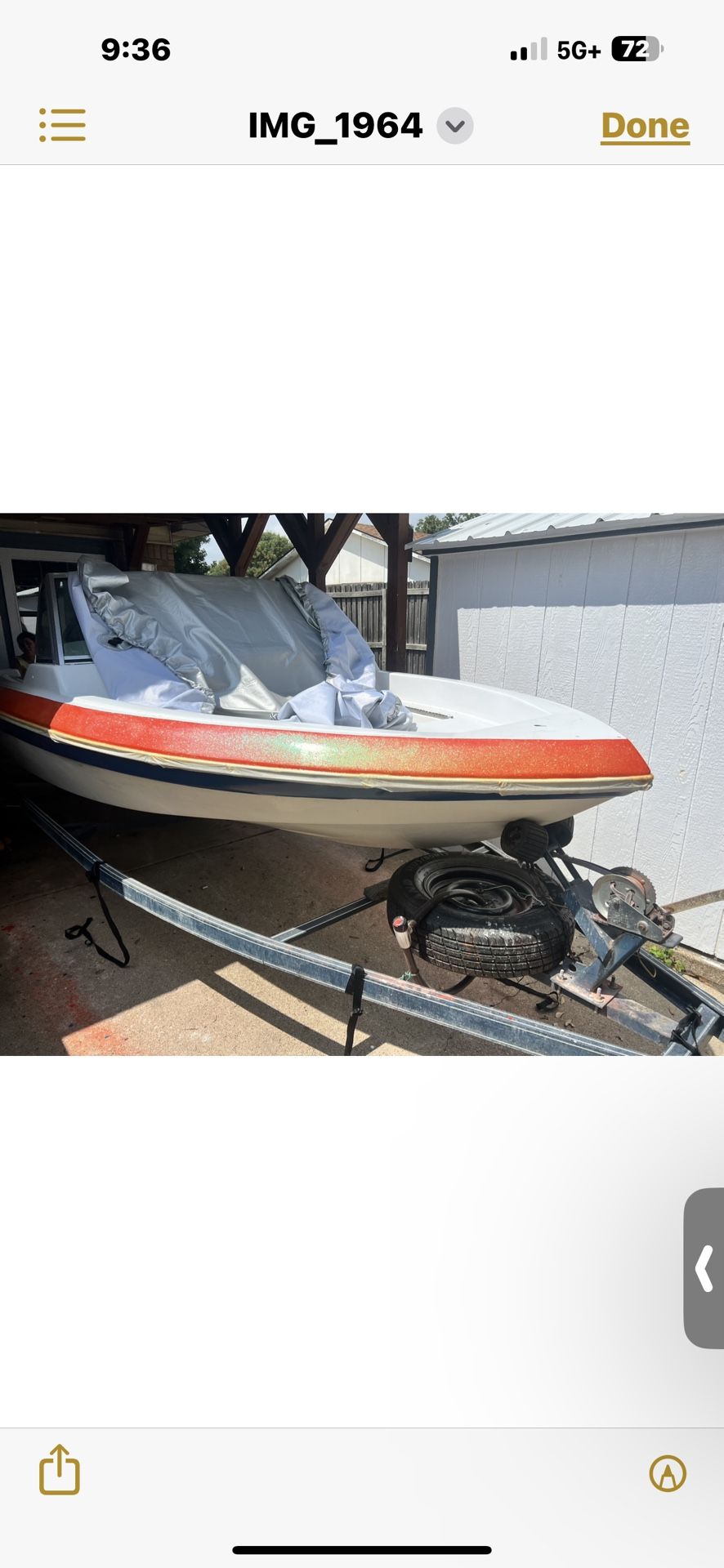 1985 fish and ski boat Johnson 85   4 barrel 