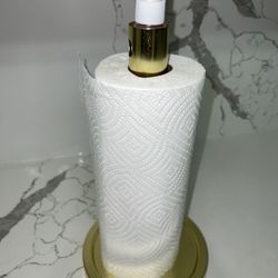 Gold Napkin Holder With Cleaning Spray 
