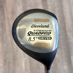 Cleveland Titanium QuadPro 8.5° Driver EI-70 X-Flex Stiff Graphite