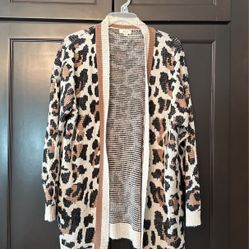 Cardigan-leopard