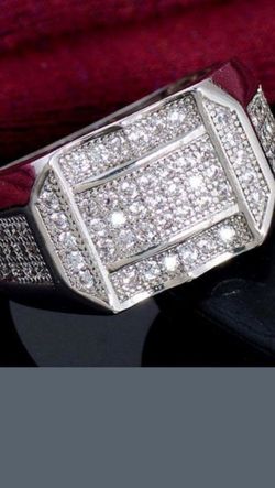 GREAT MENS STERLING SILVER RING STAMPED 925 IN SIZES 10,9