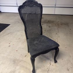 Vintage Black Chair Furniture Home Garden Patio 