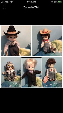 5 precious moments dolls. All have tags except groom