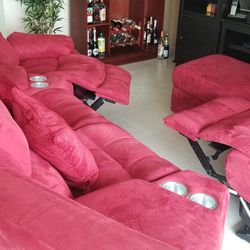 Excellent Living/ Theater Room Set