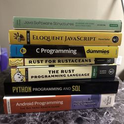 Programming Book Bundle – Java, Python, Rust, C, JavaScript