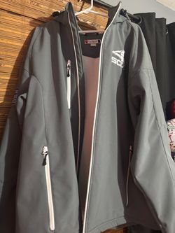 Clique Gray Full-Zip Soft Shell Jacket