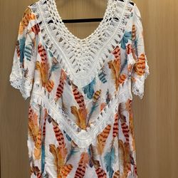 Beautiful Pool Dress / Swim Cover Dress 