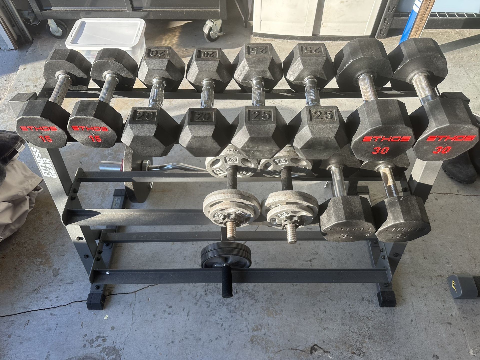Dumbbells And Rack