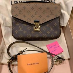 Authentic Louis Vuitton Pochette Métis (Monogram Reverse)