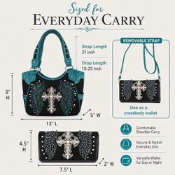 Western purse and wallet set