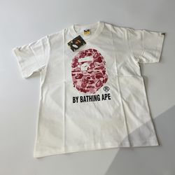 Bape, bathing ape ABC camo size large white/pink