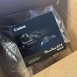 Brand New Canon G7X Mark III Digital Camera 